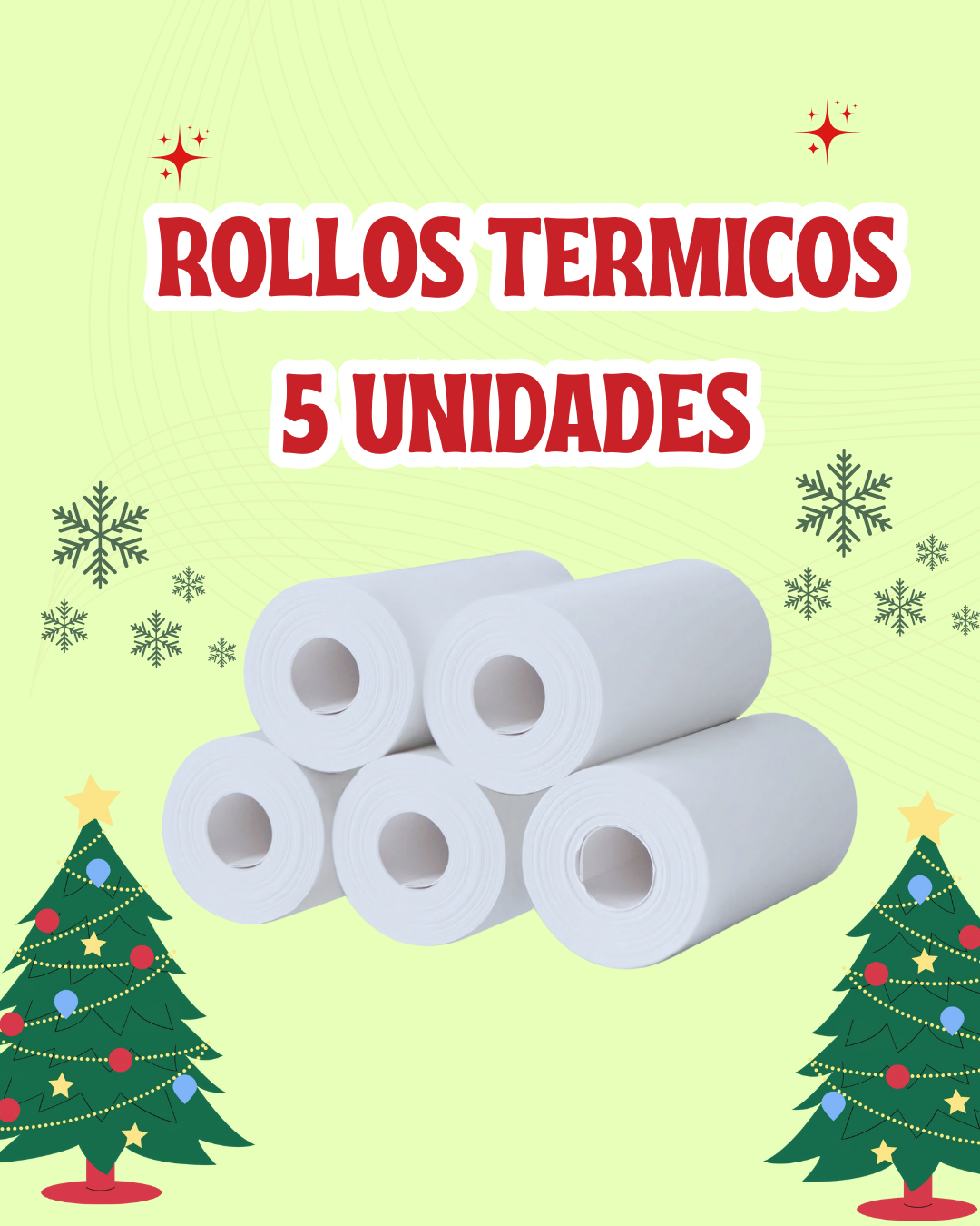 ROLLOS TERMICOS 5 UNIDADES EN OFERTA