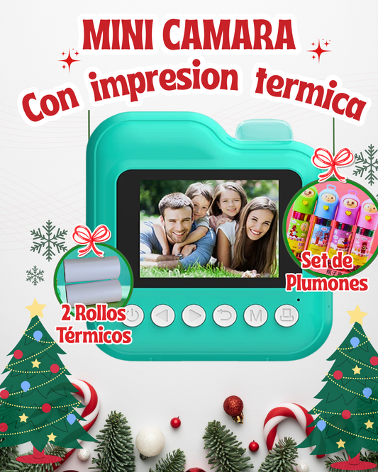 Cámara Fotográfica Digital para Niños con Impresión Instantánea